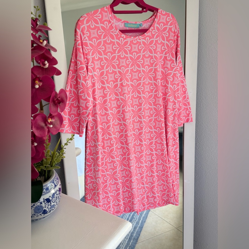 Coral Floral Women's Resort Wear Dress *Catalina Cloth*